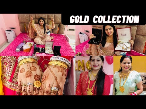 Gold Collection 👸 ||DEEPANSHI RANA #goldcollection #gold #jewellery #hitvlogs #vlog