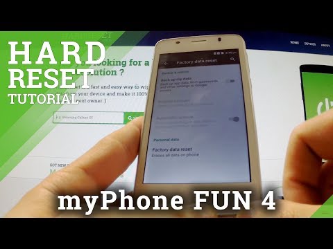 Hard Reset myPhone FUN 4 - wipe your device by using settings