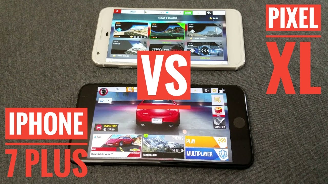 Google Pixel XL vs iPhone 7 Plus Gaming Comparison (4K)