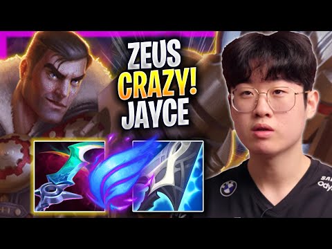 ZEUS CRAZY GAME WITH JAYCE! - T1 Zeus Plays Jayce TOP vs Vi! | Season 2023