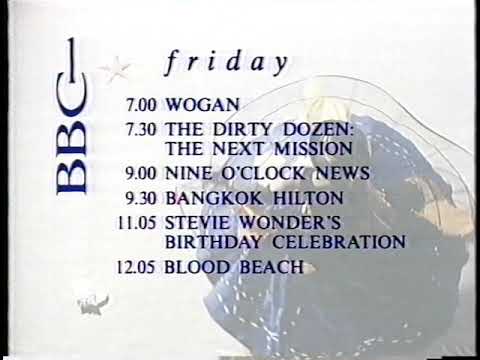 BBC1 Continuity / Junction, Weather & Ident - 19th April 1990