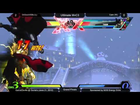 DrDoomKills vs Cam - Grand Finals - UMvC3 - GameClucks @ Dante's - GCFGL Week Sixteen