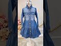 Vestido Adulto Jeans Azul Com Bolsos Casual Luxo - Azul
