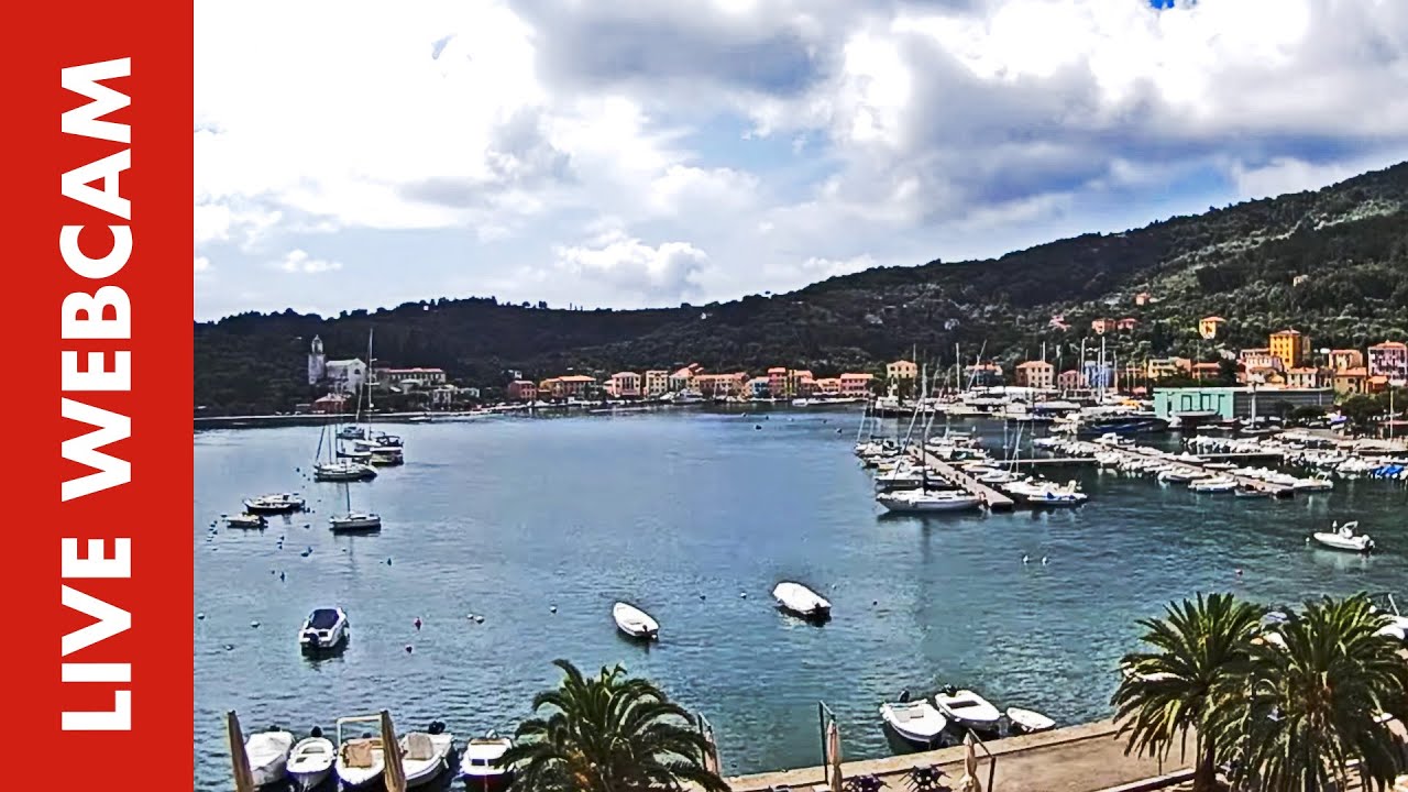 Live webcam view of Le Grazie Bay & Marina