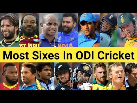 Most Sixes In ODI Cricket 🏏 Top 25 Batsman 😱 #shorts #shahidafridi #rohitsharma #msdhoni