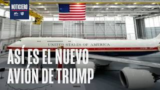 Trump presenta el nuevo Air Force One desde Base Andrews en Maryland