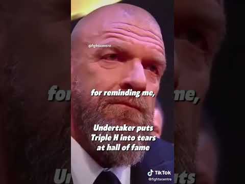 The Undertaker Brings Triple H to Tears in His Hall of Fame Speech