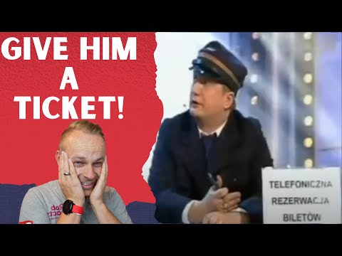 Englishman Reacts to... Polish Comedy Group KMN - Phone Ticket Reservation