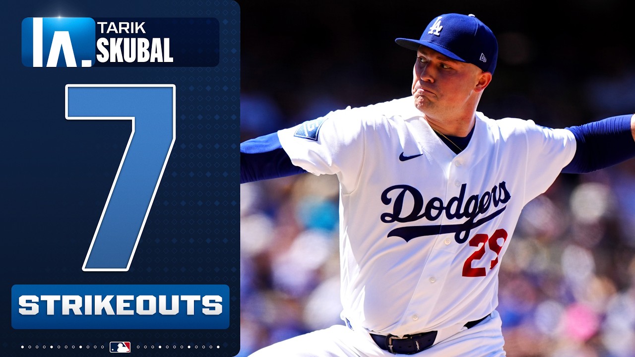 Tarik Skubal strikes out 7 HITTERS during a QUALITY START for the Dodgers! 🔥😮‍💨 | MLB Highlights