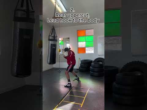 3 Realistic Boxing combos to practice! #boxing #shorts #boxtraining