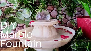 DIY - Marble water fountain using plastic containers | Easy Indoor/outdoor water fountain