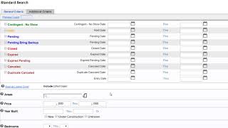 MetroList | Prospector System Enhancements - Special Listing Conditions