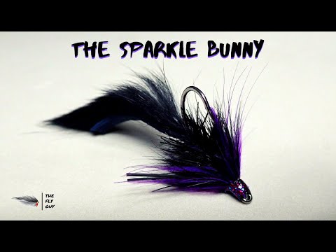 Sparkle Bunny Drop Shot Bass Fly - Instructional Fly Tying Demo by Matt Campbell - The Fly Guy Video