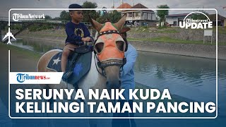 Serunya Keliling Naik Kuda di Taman Pancing Denpasar, Solusi Berwisata di Tengah Kota