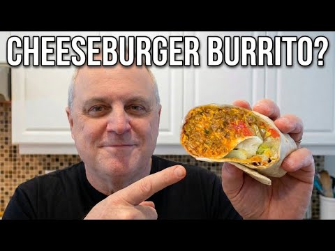 🍔 YUMMY Cheeseburger Burritos Recipe