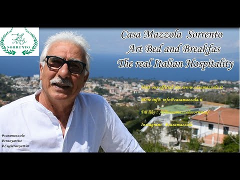 Official Video  Minerva Casa Mazzola B&B Sorrento PART 1  the view of Sorrento and inside artwork.