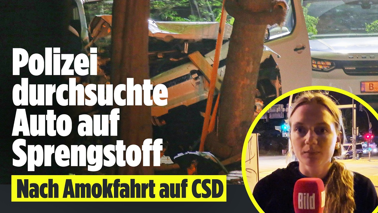 Berlin: Amokfahrt auf CSD! Polizei durchsuchte Auto auf Sprengstoff