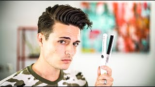 How to Use A Hair Straightener The RIGHT WAY | Mens Hair Tips 2017 | Blumaan