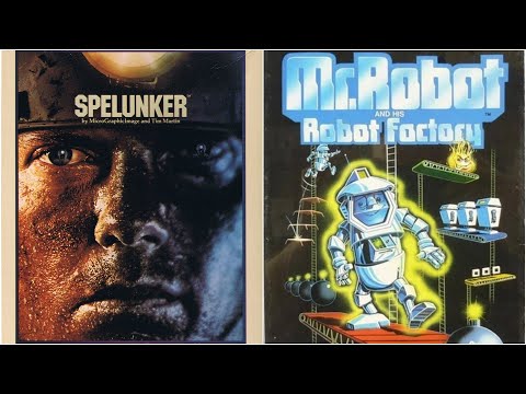 Borsuk Retro Gry TV: ATARI XL/XE - SPELUNKER (Training) + MR. ROBOT (1 Credit Longplay!)