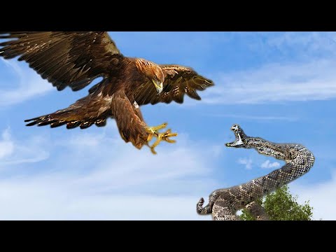 Mother Eagle kills Snake to feed her baby, Wild Animals Warcry