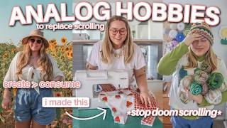 HOBBIES TO TRY IN 2026 🎀🧶🎨 | go analog, stop scrolling + be more creative & interesting ✨