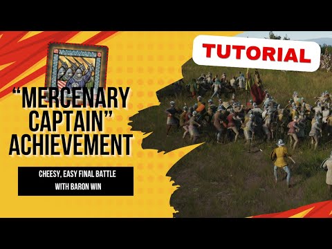 Manor Lords "Mercenary captain" achievement. Easy, cheesy final battle win tutorial