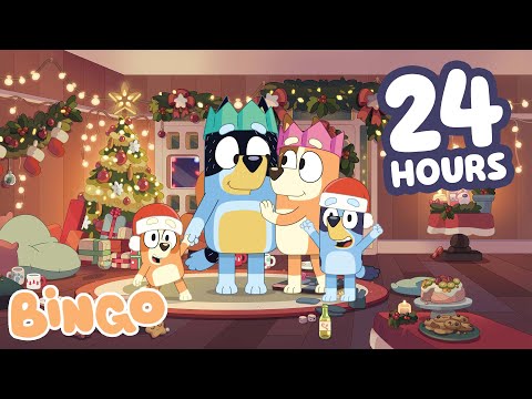 🔴LIVE: Bingo All The Way! 🧡 🎄 24 HOURS Of A Heeler Christmas | Bingo - Official Channel
