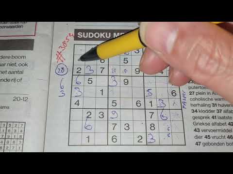 Full Lockdown, day no. 002.(#3854) Medium Sudoku puzzle 12-20-2021