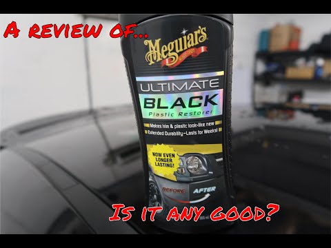 MEGUIAR'S ULTIMATE BLACK PLASTIC RESTORER || Is it any good?