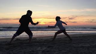 Médoc Escrime à la plage Fencing at the beach Fechten am Strand