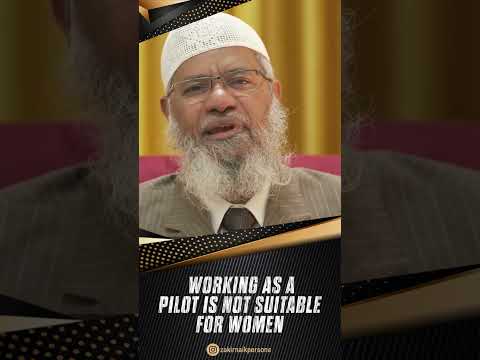 Working as a Pilot is not Suitable for Women - Dr Zakir Naik #drzakirnaik #islam