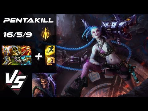 BOTTOM Jinx vs Draven [PENTAKILL] - EU Challenger Patch 14.21
