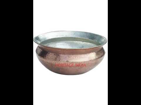 Pure copper cooking pot, size: 16