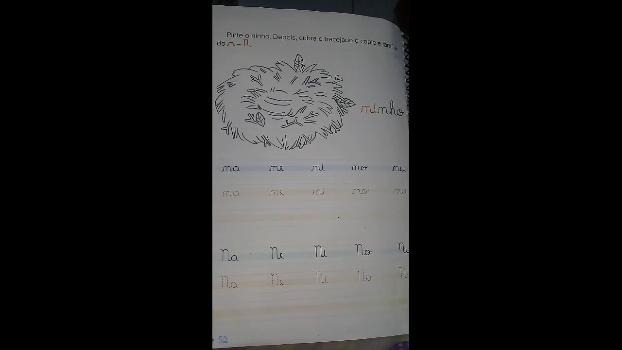 Livro mãozinha vai longe. Letrinha N