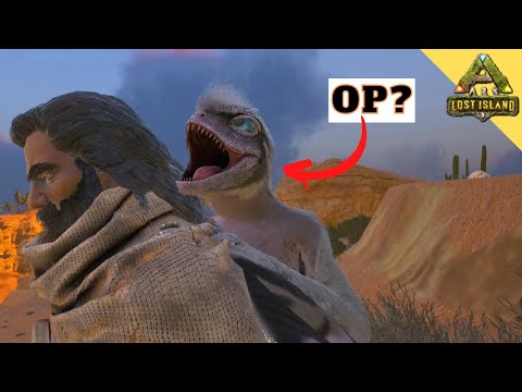 Taming my first Sinomacrops, aka Organic jetpack | Ark Lost Island