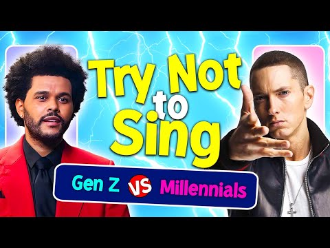 Try Not To Sing 🎶 | Gen Z vs Millennials | Music Quiz 😂💖
