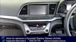 How to remove a Hyundai Elantra Stereo (#2545)