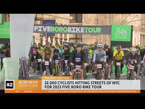 Five Boro Bike Tour rolls through streets of NYC