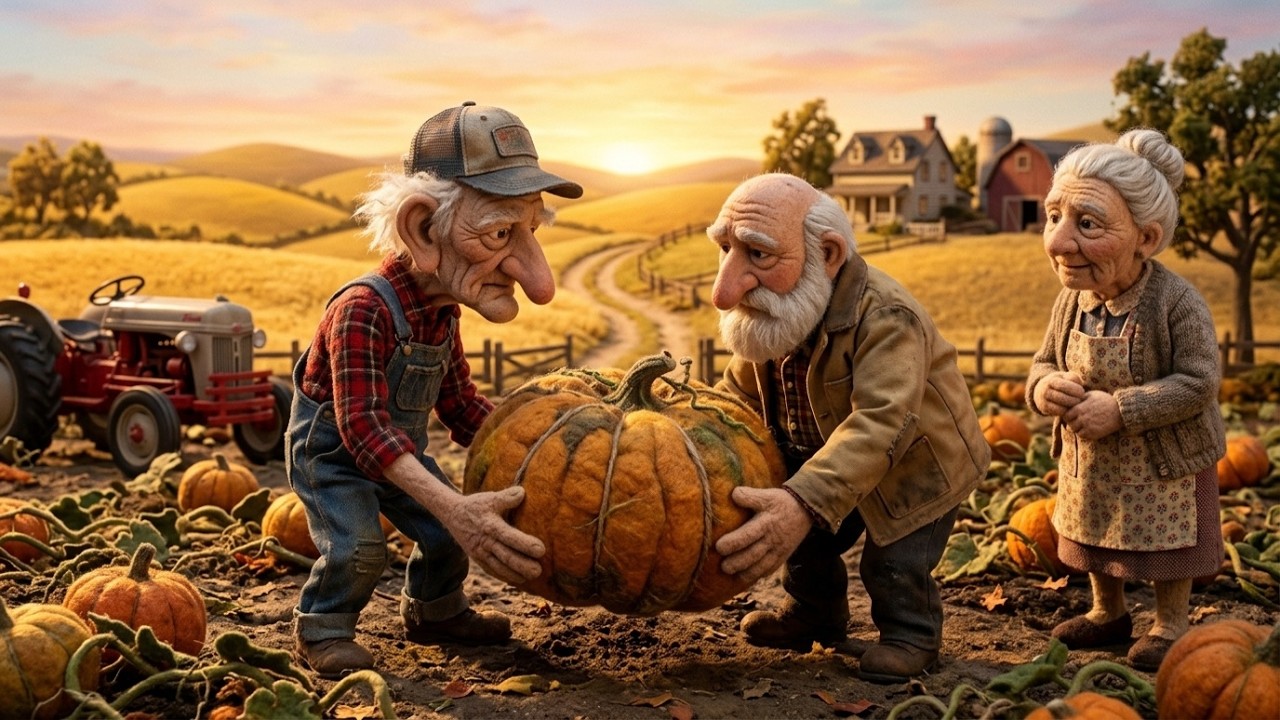 Surreal AI Film • A Very Unusual Town |  The Pumpkin Patch Legacy (4K)