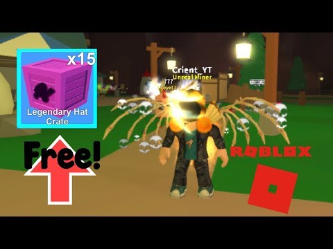 CODES FOR 15 LEGENDARY HAT CRATES!! Roblox Mining Simulator !!