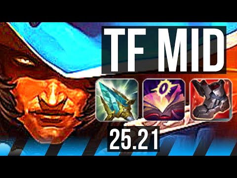 TWISTED FATE vs YONE (MID) | Godlike | KR Master | 25.21
