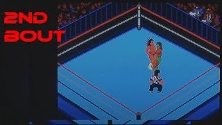 Fire Pro Wrestling 2nd Bout playing on the NEC PC Engine