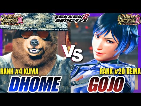 Tekken 8 - Dhome50HBK (Kuma) vs Gojo (Reina) - Epic Ranked Match