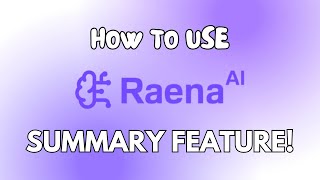 How to Easily Create Summaries with Raena.ai – Full Tutorial for Quick & Effective Study Notes!