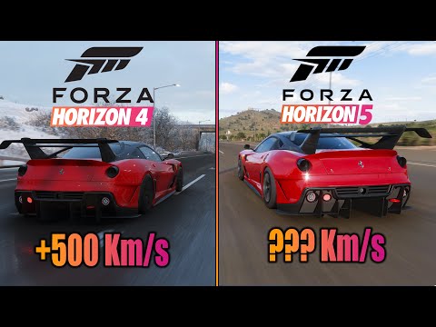 Ferrari 599XX Evolution Comparison Forza Horizon 4 VS Forza Horizon 5