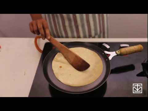 Chapati / Phulka / Roti |  Iron Tawa with a Wooden Handle | The Indus Valley