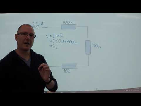 How to calculate voltage in a series circuit