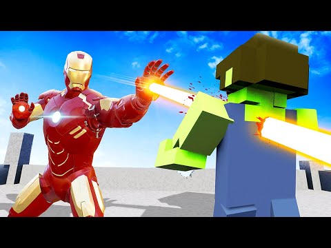 Zombie Survival as Iron Man - Teardown Mods Gameplay