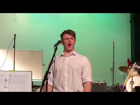 Rhys sings Anfonaf Angel in his final school concert