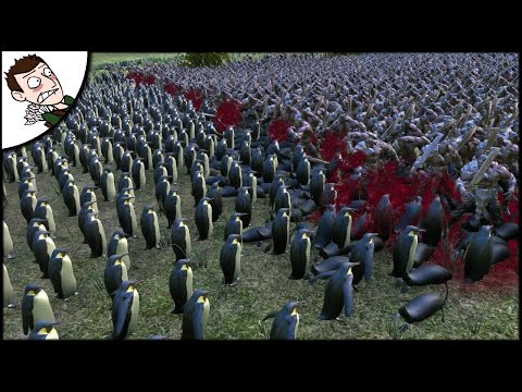 Massive 20000 Chicken v Penguin v Orc v Soldier FFA Battle - Ultimate Epic Battle Simulator Gameplay